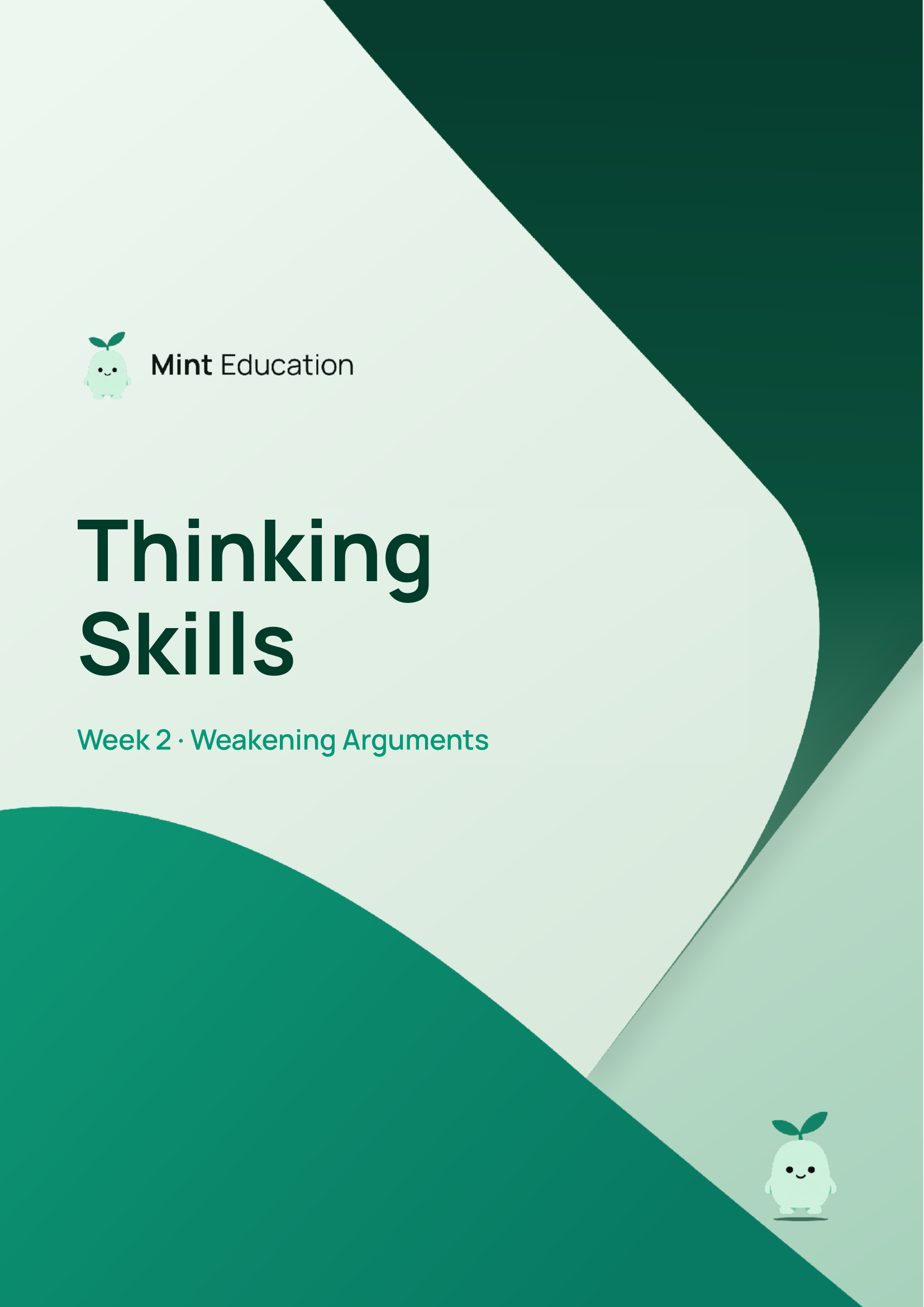 Page 1 of 15: Week 2 · Weakening Arguments